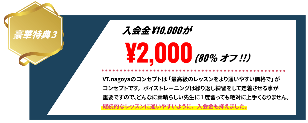 入会金80%オフ